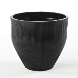 Ghiveci din ceramica neagra 50 cm Frank Thai Natura