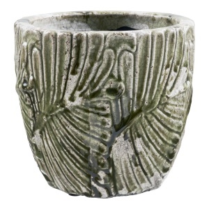Ghiveci din ceramica verde/alba 20 cm Angel House Nordic