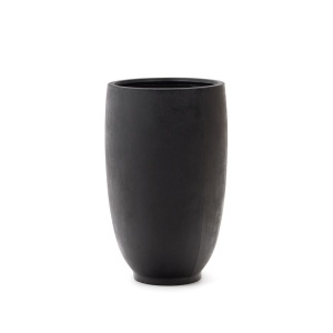 Ghiveci negru din ciment 75 cm Aiguablava Kave Home