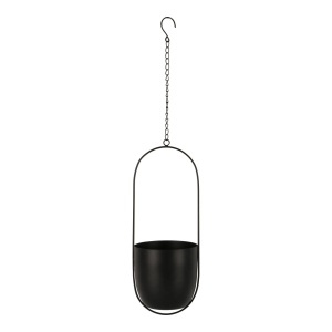 Ghiveci suspendabil negru din metal 15x16 cm Celle House Nordic