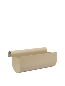 Jardiniera pentru balcon bej casmir din metal 25x45 cm Uma Ferm Living