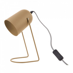 Lampa birou maro nisipiu din otel 30 cm Enchant Present Time
