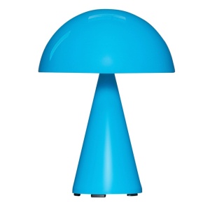 Lampa portabila dimabila de birou albastra din metal 20 cm Mush Hubsch