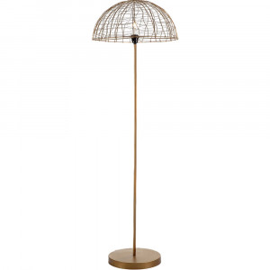 Lampadar auriu antichizat din metal 157 cm Gisesh Thai Natura