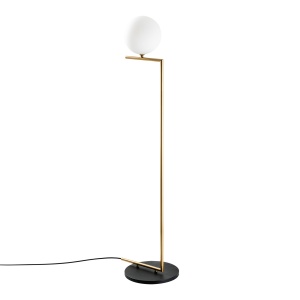 Lampadar auriu din metal 140 cm Luminar The Home Collection