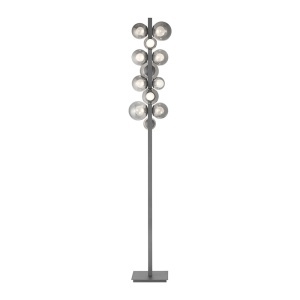 Lampadar gri din metal cu 12 LED-uri 160 cm Pure Zuma Line