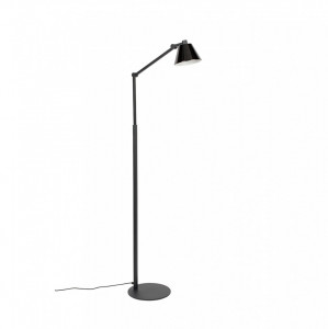 Lampadar negru ajustabil cu LED 143 cm Lub Zuiver