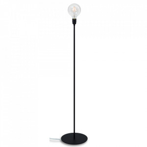 Lampadar negru din otel 130 cm Bi Sotto Luce