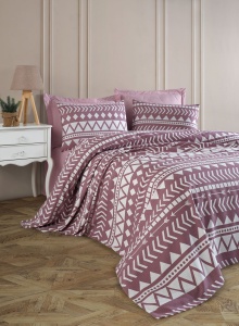 Lenjerie pat mov liliac din bumbac Artec Single The Home Collection