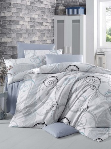 Lenjerie pat multicolora din bumbac Guliz Double The Home Collection
