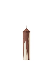Lumanare maro ciocolata din fibre naturale 20 cm Dryp Ferm Living