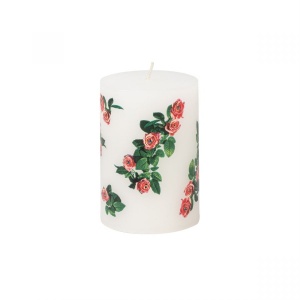 Lumanare multicolora din fibre naturale 10 cm Roses Seletti
