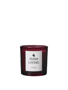 Lumanare parfumata cu suport mov inchis din sticla 10 cm Vitto Ferm Living