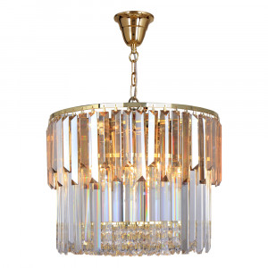 Lustra aurie din metal cu 8 becuri Camille Zuma Line