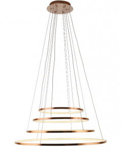 Lustra dimabila aramie din metal si plastic cu 4 LED-uri Queen Four Dim Maxlight