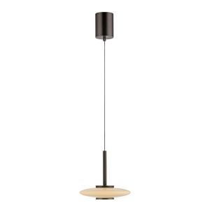 Lustra maro inchis din metal cu 2 LED-uri Pure Vitrum Zuma Line