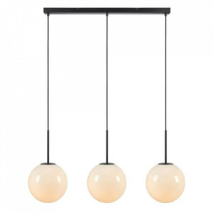 Lustra neagra/alba din metal cu 3 becuri Dione Line Markslojd