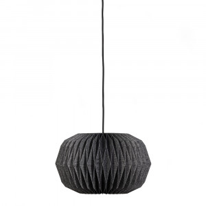 Lustra neagra din hartie Globe Woood