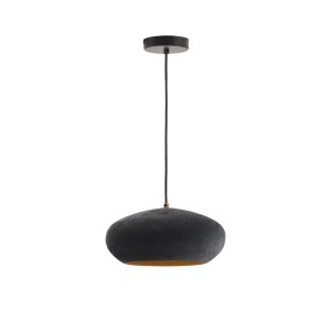 Lustra neagra din metal Inda Kave Home