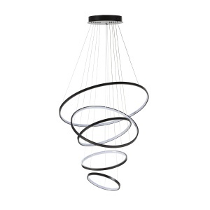 Lustra neagra din metal Keven Thai Natura