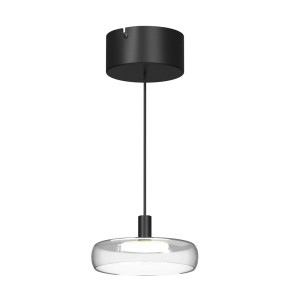 Lustra neagra/transparenta din sticla Float Maytoni