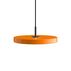 Lustra portocalie/neagra din metal Asteria Mini Umage