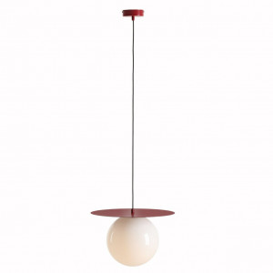 Lustra rosie/alba din metal Loop L Quiet Object