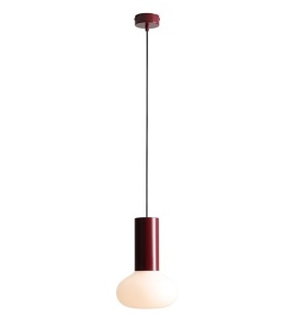 Lustra rosu rubin din metal Flo S Aldex