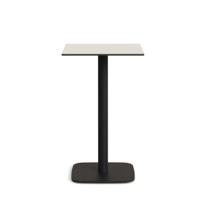 Masa bar exterior alba/neagra din metal 60x60 cm Dina Kave Home