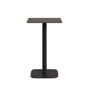 Masa bar exterior neagra din metal 60x60 cm Dina Kave Home