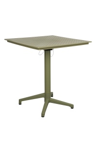 Masa bistro pliabila exterior verde din metal 70x70 cm George Quiet Object