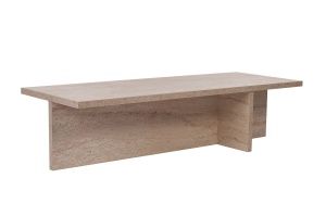 Masa de cafea crem 45x120 cm Harbor Nordure