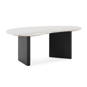 Masa de cafea din marmura maro/neagra 64x123 cm Randy Thai Natura