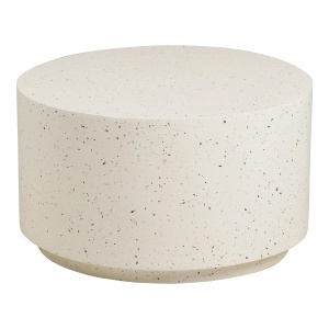 Masa de cafea exterior alb antic din ceramica 70 cm Bonn House Nordic