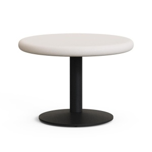 Masa de cafea exterior alba/neagra din ciment 70 cm Esilda Kave Home
