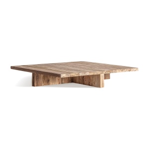 Masa de cafea maro din lemn 100x100 cm Pure Vical Home