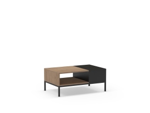 Masa de cafea maro/neagra din metal 56x90 cm Cailin The Home Collection