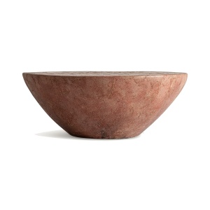 Masa de cafea maro teracota din ciment 81 cm Nashae Vical Home