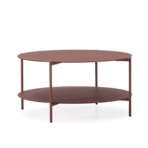 Masa de cafea maro teracota din metal 83 cm Davi The Home Collection