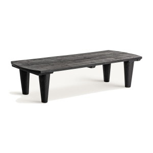 Masa de cafea neagra din lemn 60x150 cm Allons Vical Home