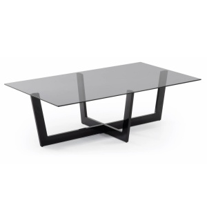 Masa de cafea neagra din metal 70x120 cm Plam Kave Home