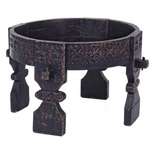 Masa de cafea neagra/maro din lemn 50 cm Yasir Bizzotto
