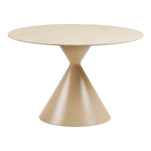 Masa dining bej din ceramica 120 cm Annecy House Nordic