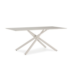 Masa dining crem din piatra 90x180 cm Talia The Home Collection