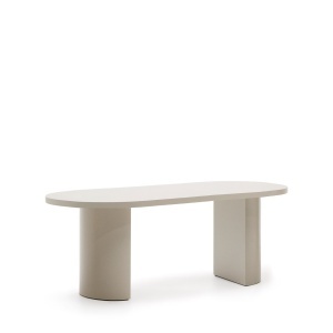 Masa dining ecru 100x200 cm Nealy Kave Home
