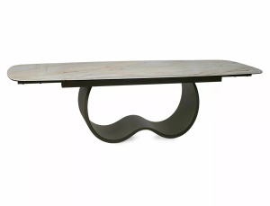 Masa dining extensibila bej/maro cupru 98x198(274) cm Casablanca The Home Collection