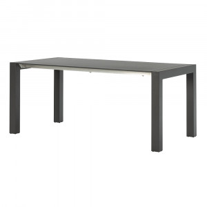Masa dining extensibila gri din lemn 90x174 (219) cm Edon Thai Natura