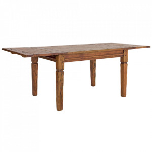 Masa dining extensibila maro din lemn 100x200(290) cm Chateaux Bizzotto