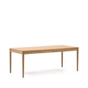 Masa dining extensibila maro din lemn 90x200(280) cm Lenon Kave Home