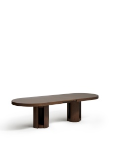 Masa dining extensibila maro inchis 110x240(290) cm Artis Kave Home